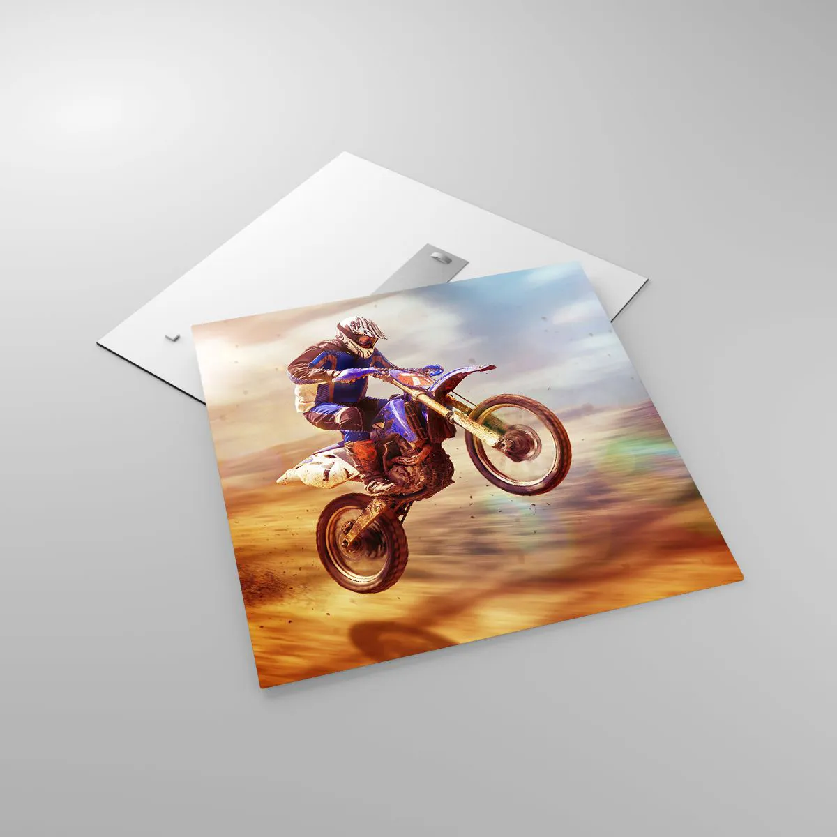 Üveg kép - Motoros szédülés - 60x60 cm