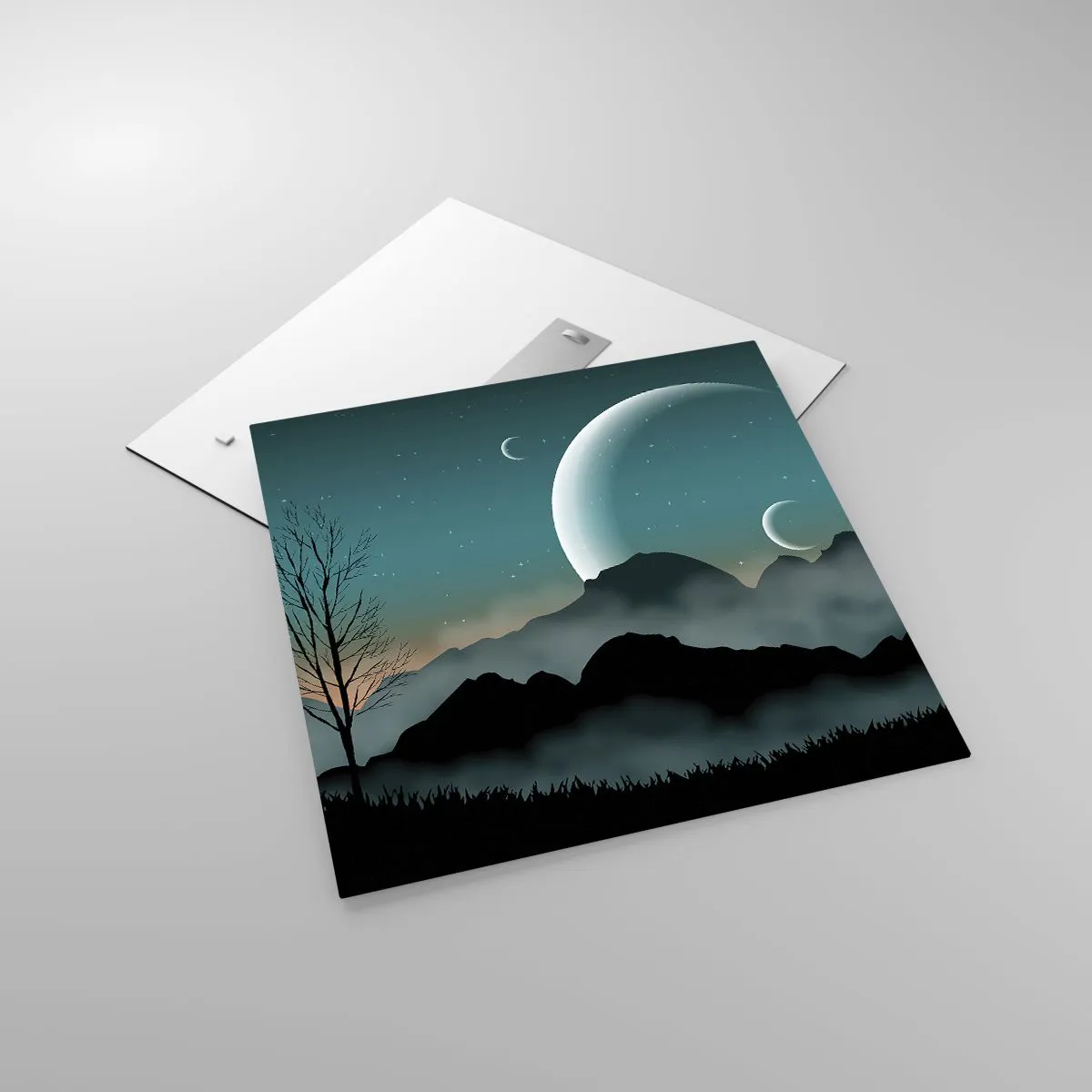 Tablou pe sticlă - Carnavalul unei nopți înstelate - 60x60 cm