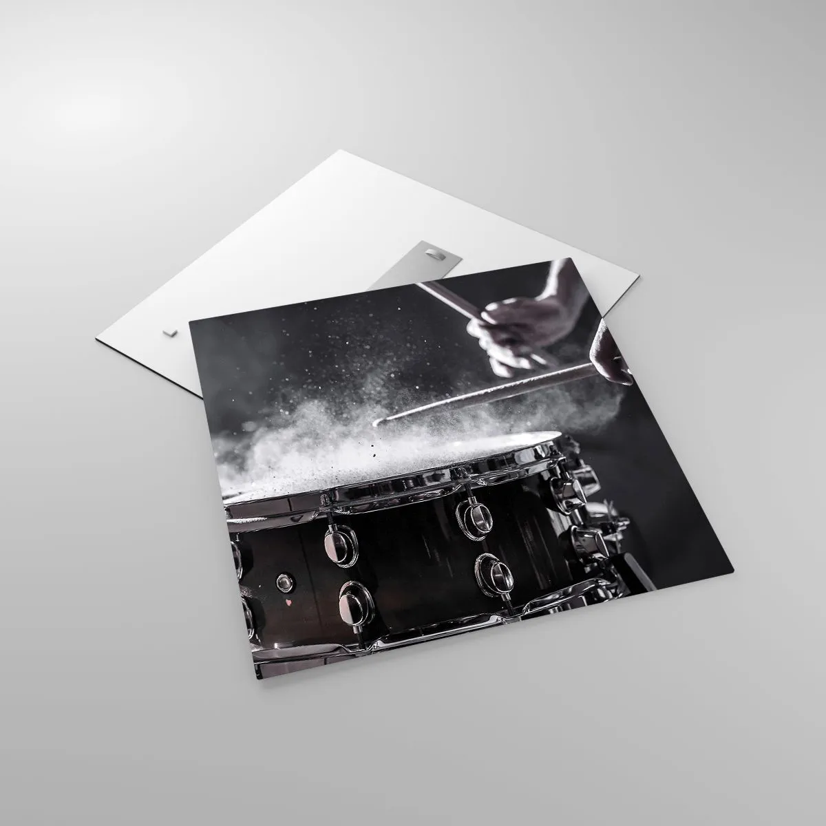 Glastavla - Bild på glas - Musikens puls - 60x60 cm