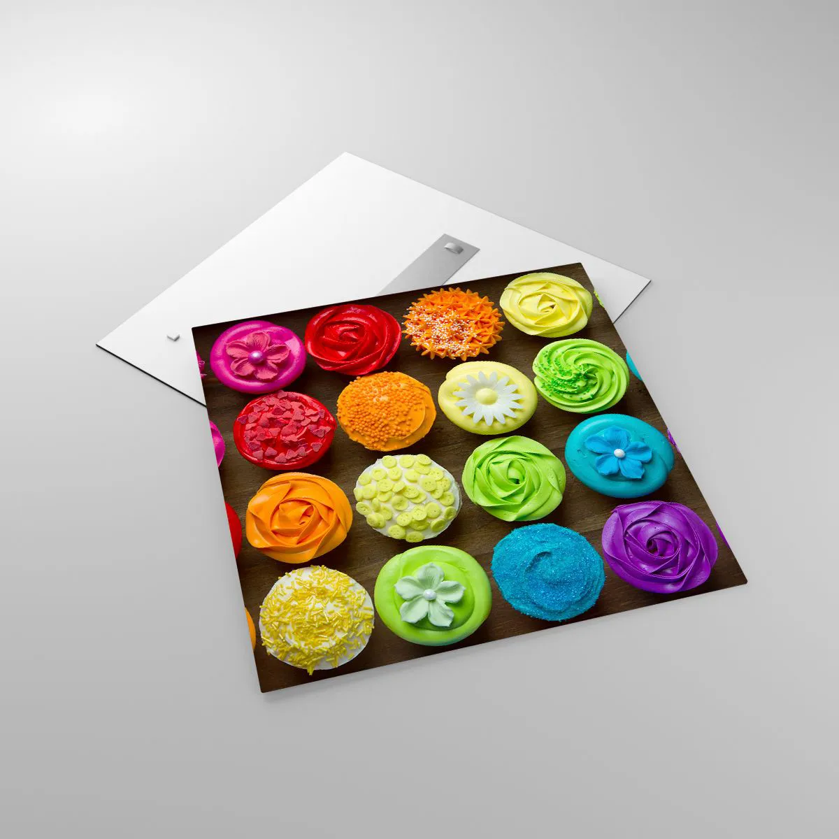 Quadro em vidro - Todos diferentes - todos deliciosos - 70x70 cm