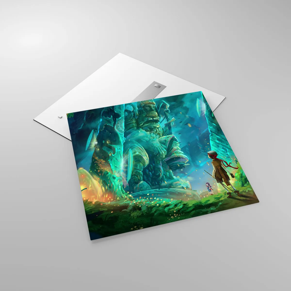 Schilderen op glas - Uit het grote Sprookjesboek - 70x70 cm