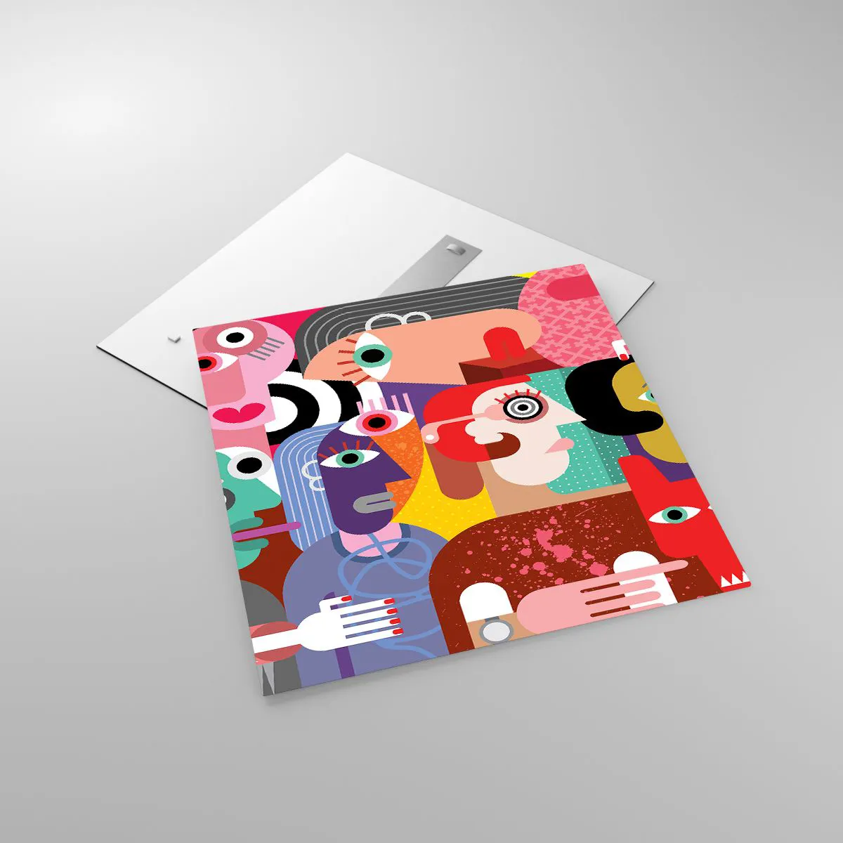 Schilderen op glas - Wij zijn van de heer Picasso - 70x70 cm