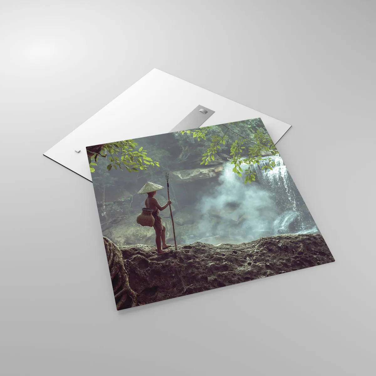 Üveg kép - Barátságban a természettel - 70x70 cm