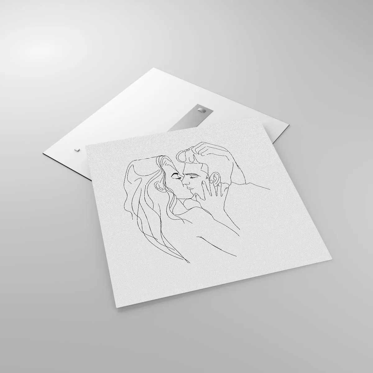 Glass picture - With the Same Line - 70x70 cm