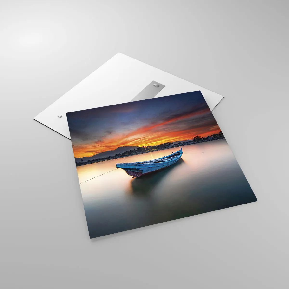 Quadro su vetro - Viene una notte buona - 70x70 cm