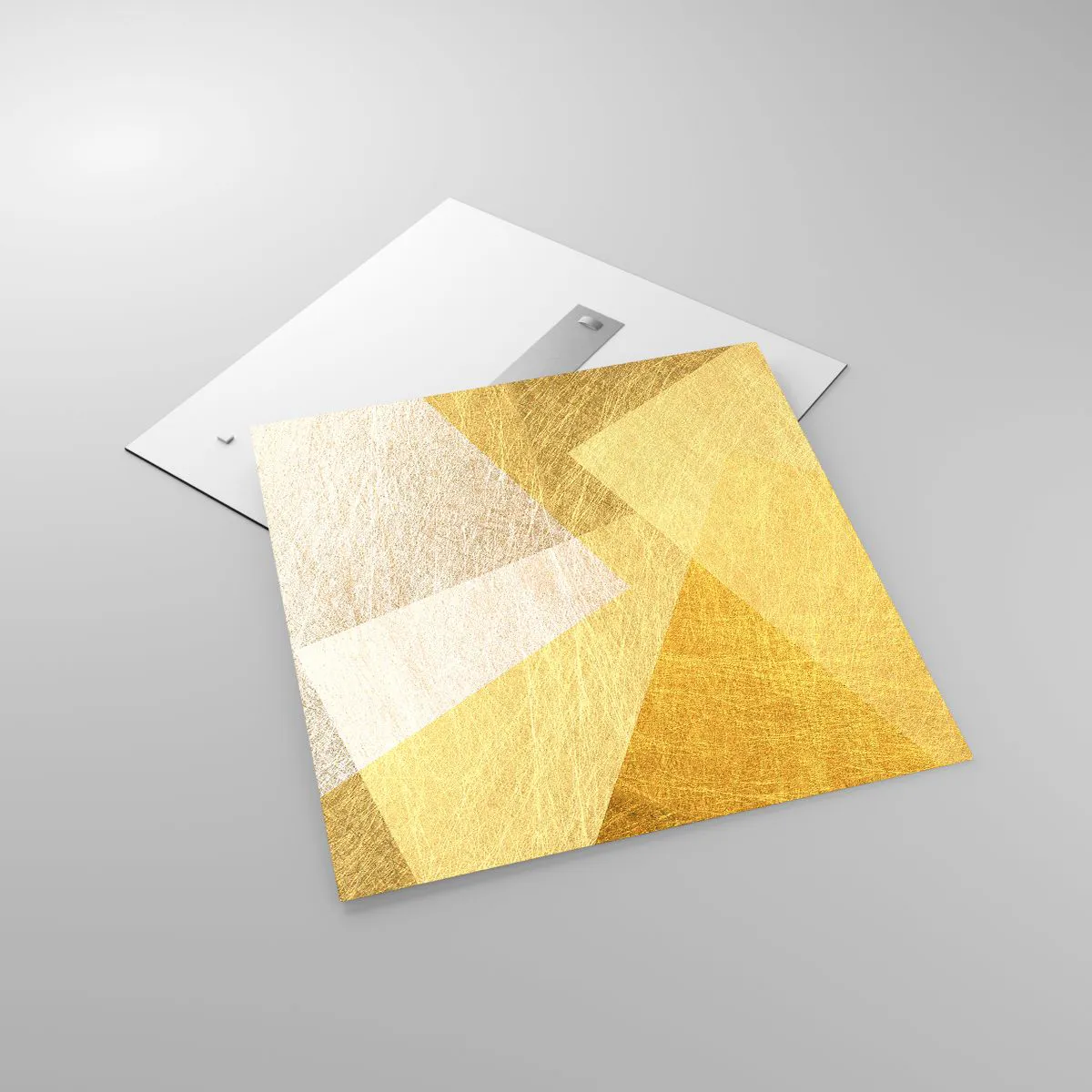 Billede på glas - Geometriens vejr - 70x70 cm