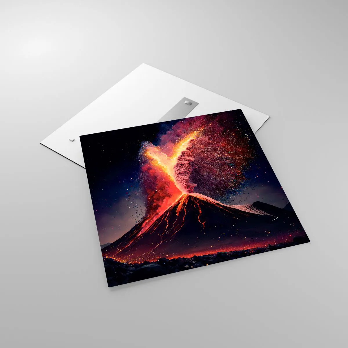 Cuadro sobre vidrio - Impresiones sobre Vidrio - Belleza y horror - 70x70 cm