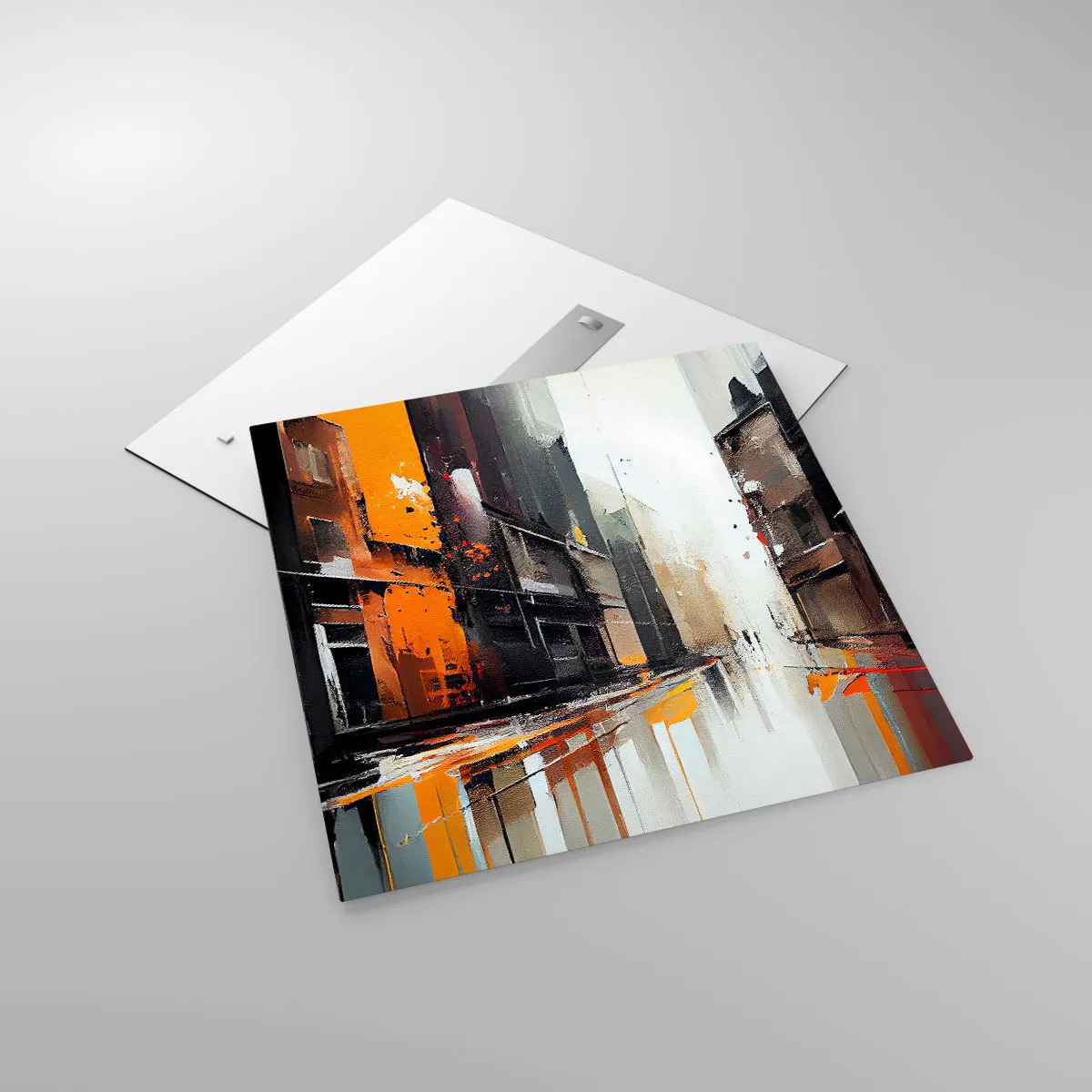 Tablou pe sticlă - O zi ploioasă - 70x70 cm