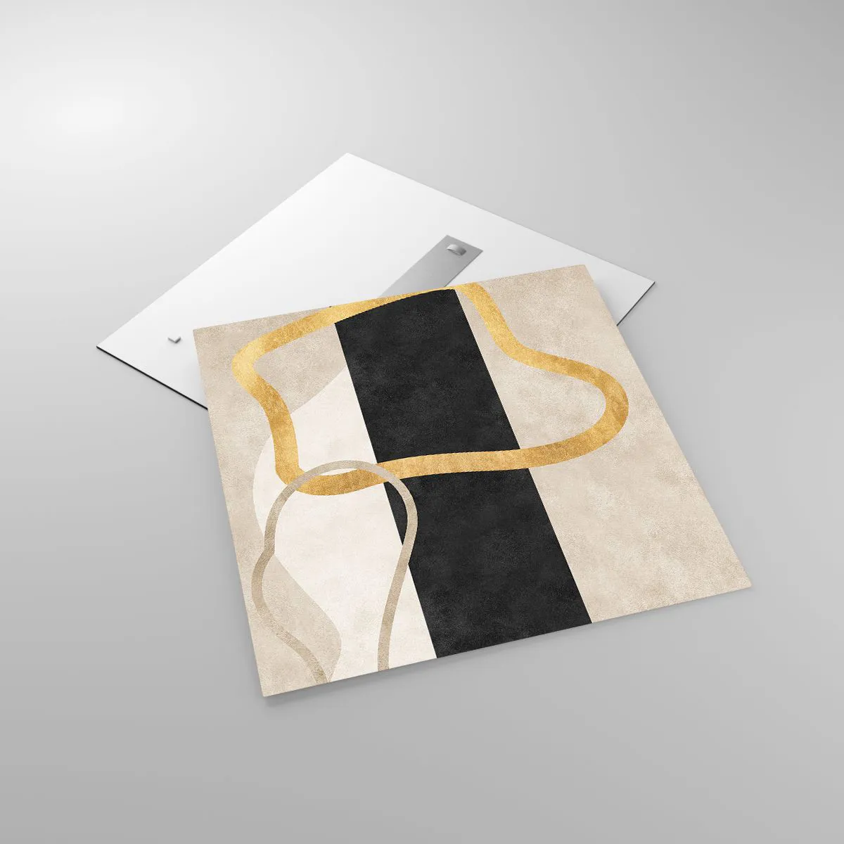 Quadro su vetro - Forme intrecciate - 70x70 cm