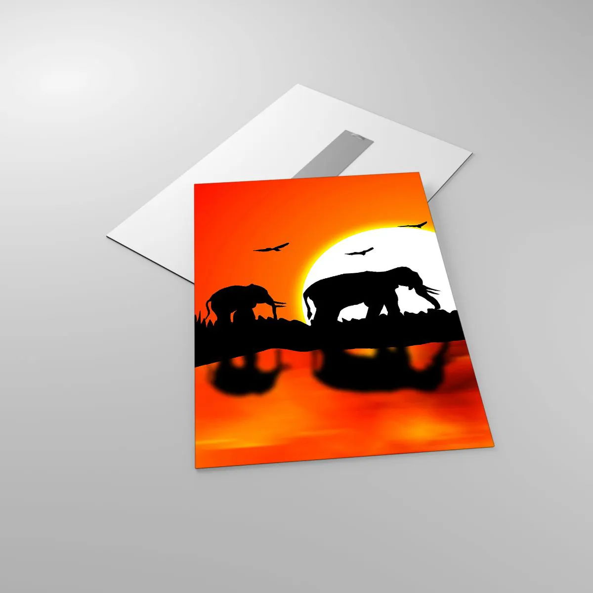 Tablou pe sticlă - Și seara pentru un pahar - 50x70 cm