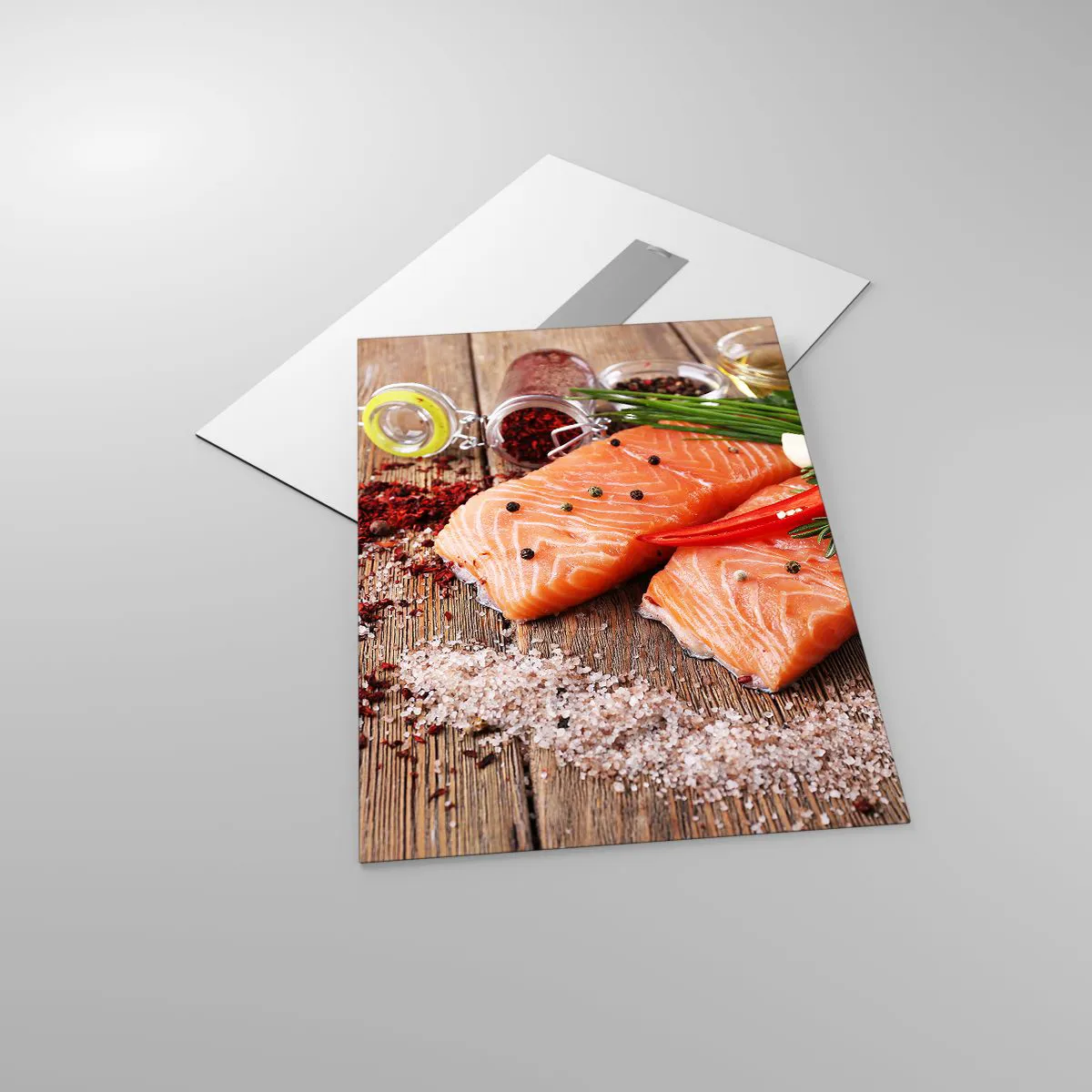 Glass picture - Norwegian Adventure in the Kitchen - 50x70 cm