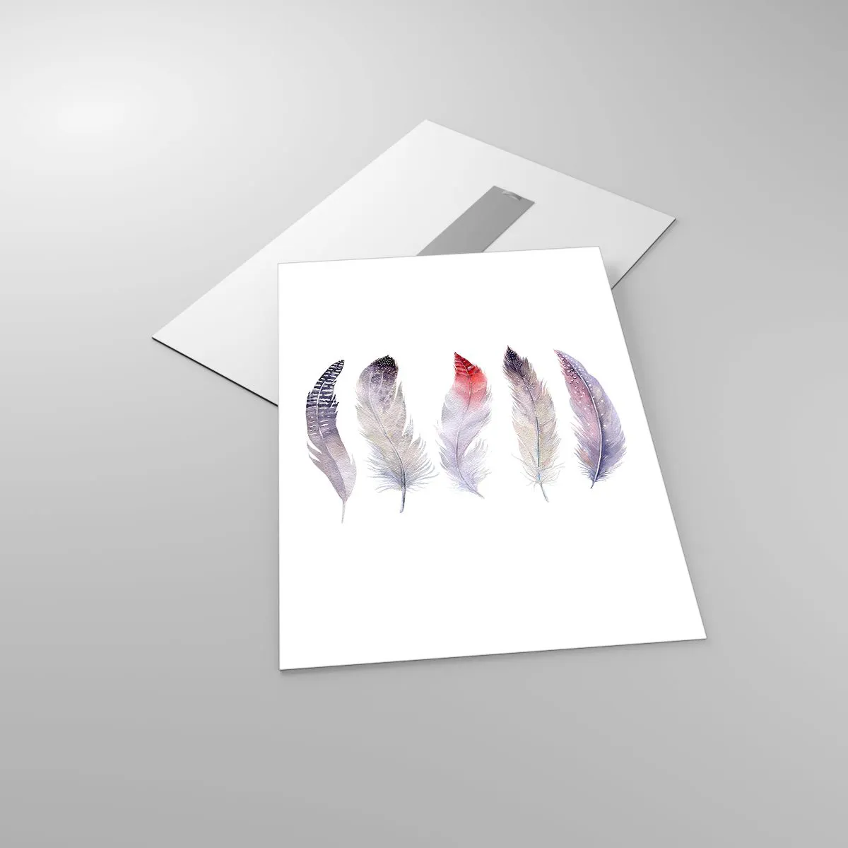 Quadro em vidro - Delicadas como uma névoa multicolorida - 50x70 cm