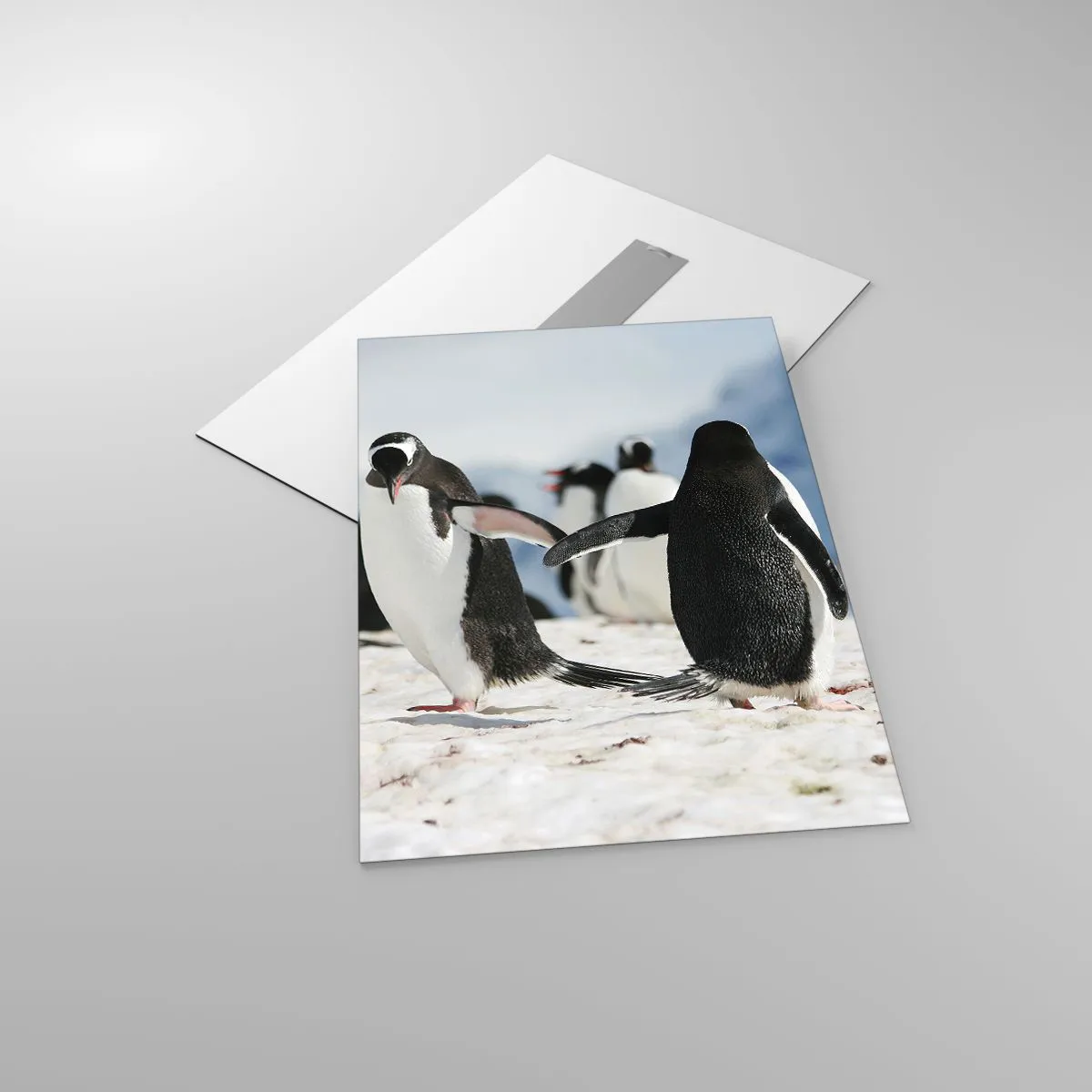 Schilderen op glas - Dansen in de sneeuw - 50x70 cm