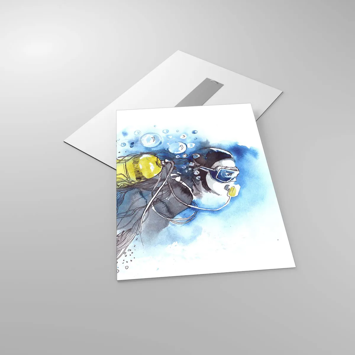 Tablou pe sticlă - Marele albastru - 50x70 cm