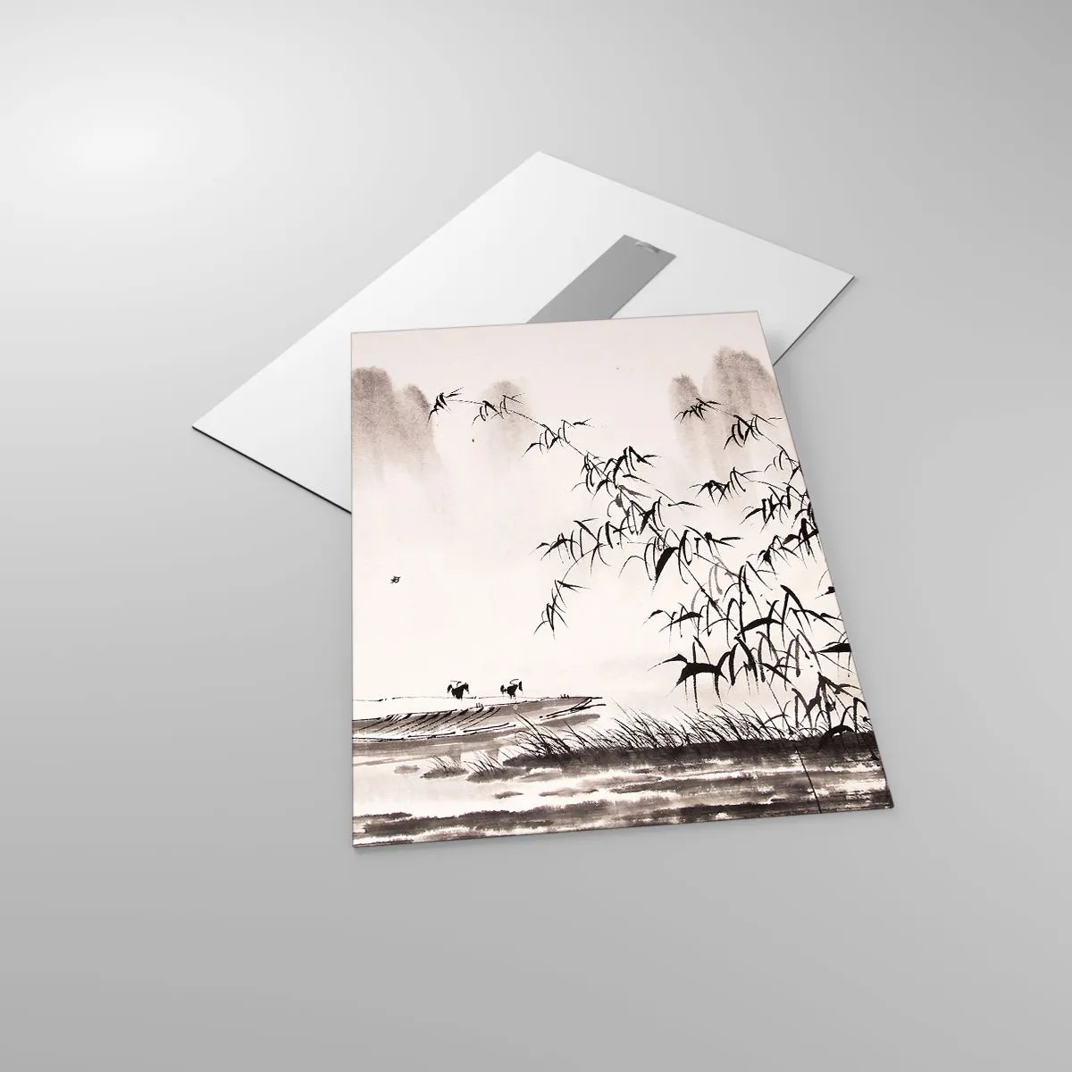 Üveg kép - A rizsföldek csendje - 50x70 cm