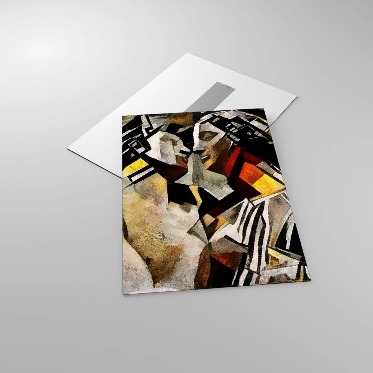 Tablou pe sticlă - Sărut statuar - 50x70 cm