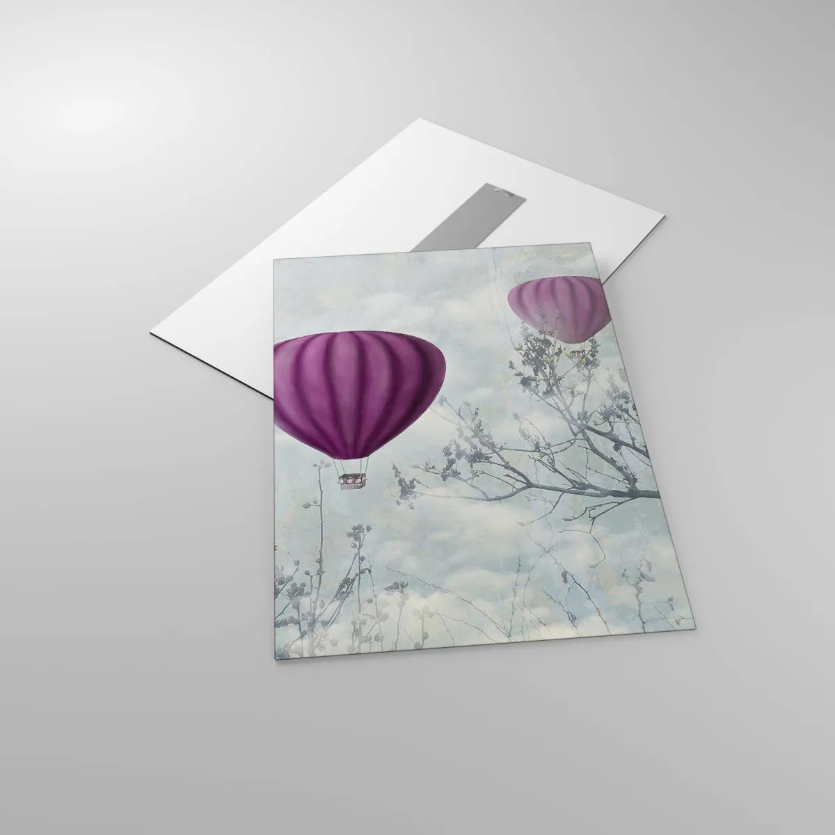 Quadro em vidro - Como navios no céu - 50x70 cm