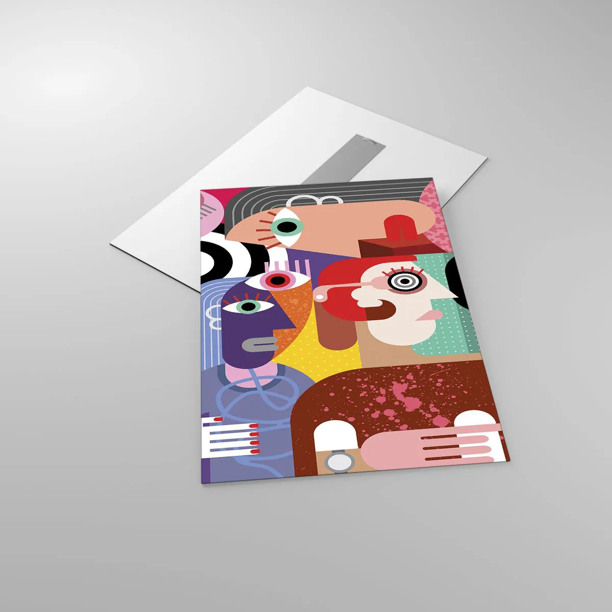 Tablou pe sticlă - Am venit de la domnul Picasso - 50x70 cm