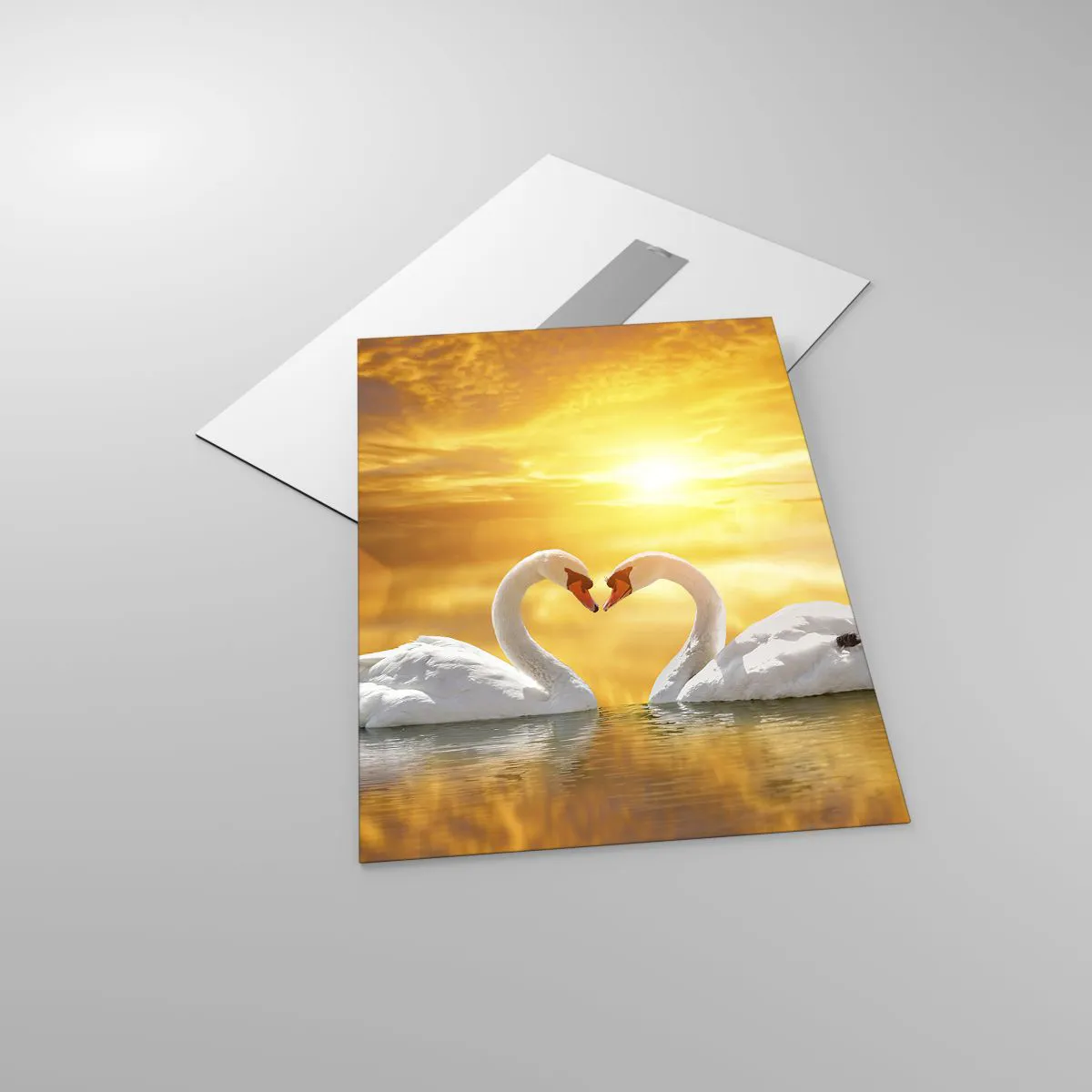 Glass picture - Heart Is the Most Beautiful Word in the World - 50x70 cm