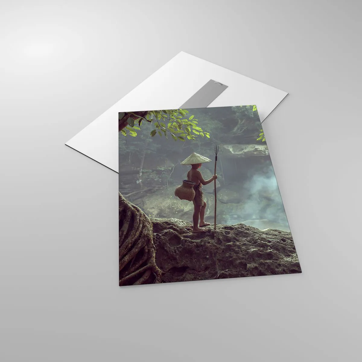 Üveg kép - Barátságban a természettel - 50x70 cm