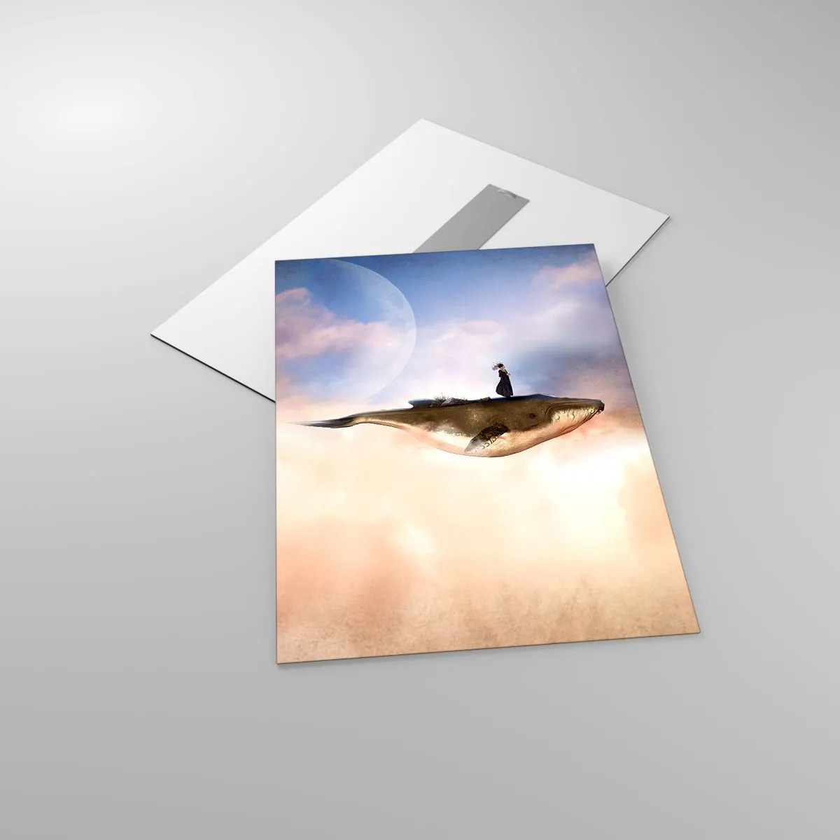 Quadro em vidro - Uma viagem surreal - 50x70 cm