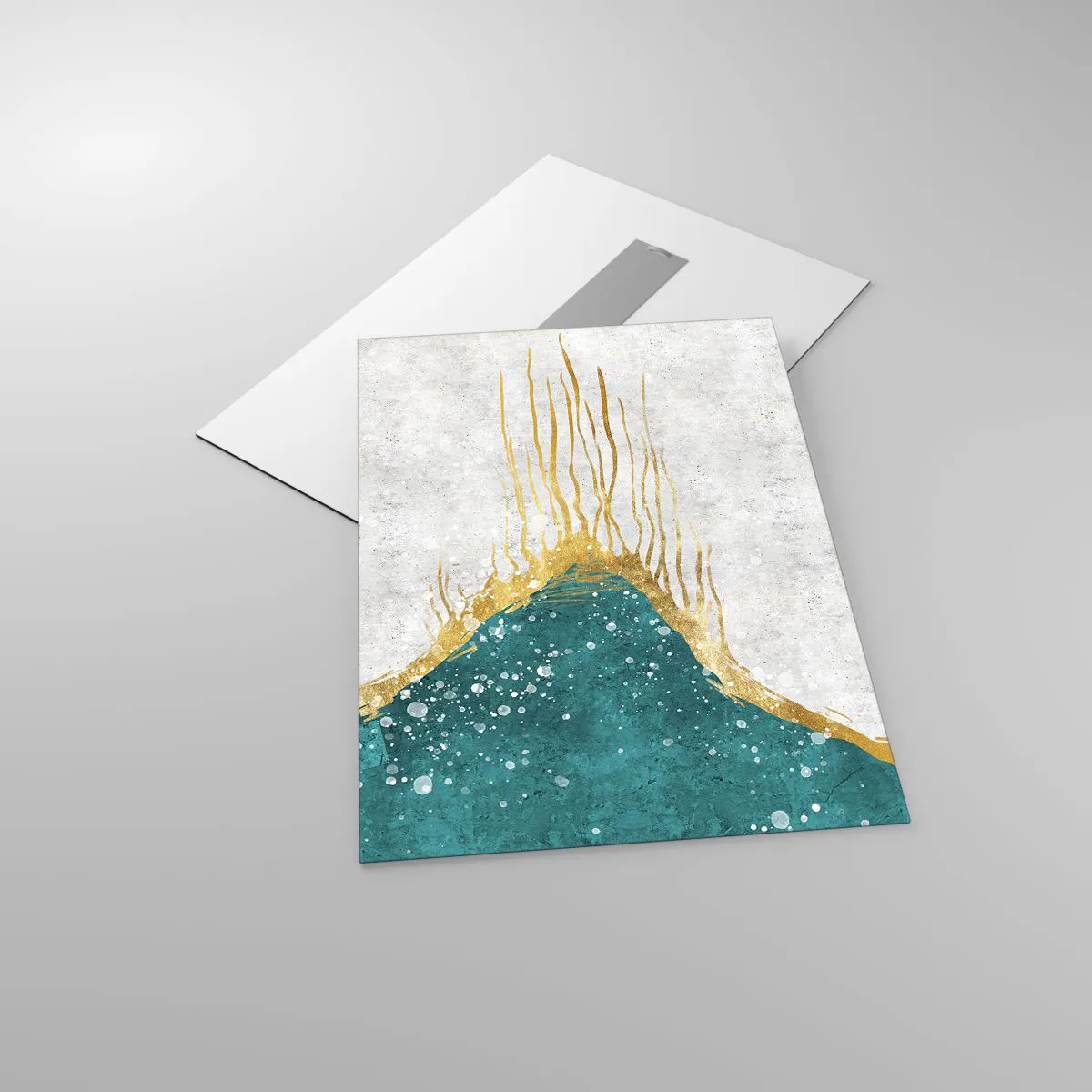 Billede på glas - Gyldent tidevand - 50x70 cm