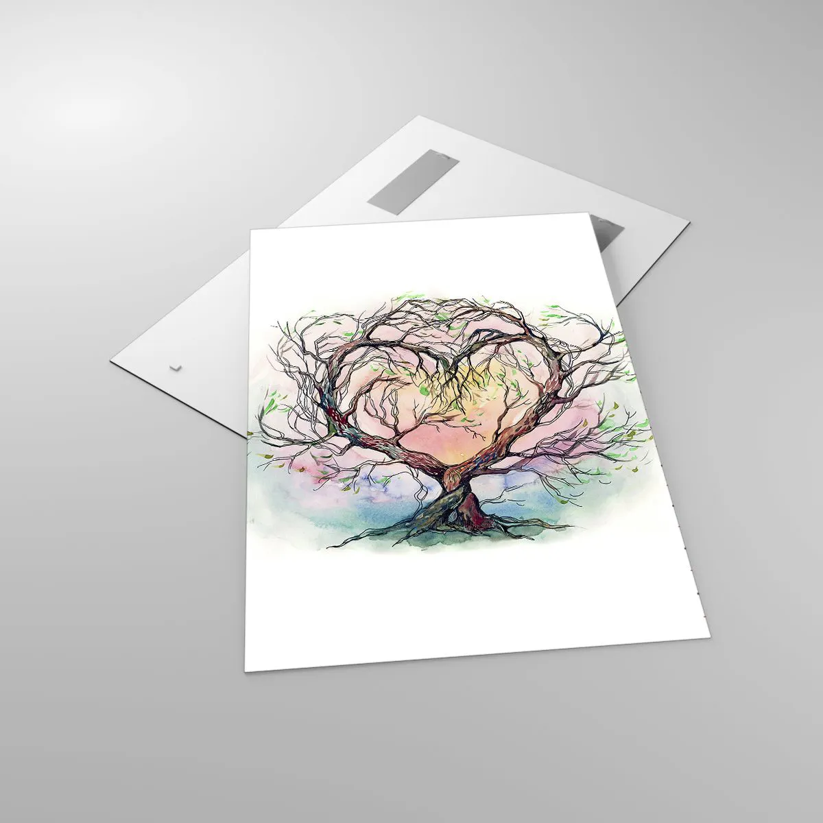 Schilderen op glas - Samen tegen de stormen - 70x100 cm