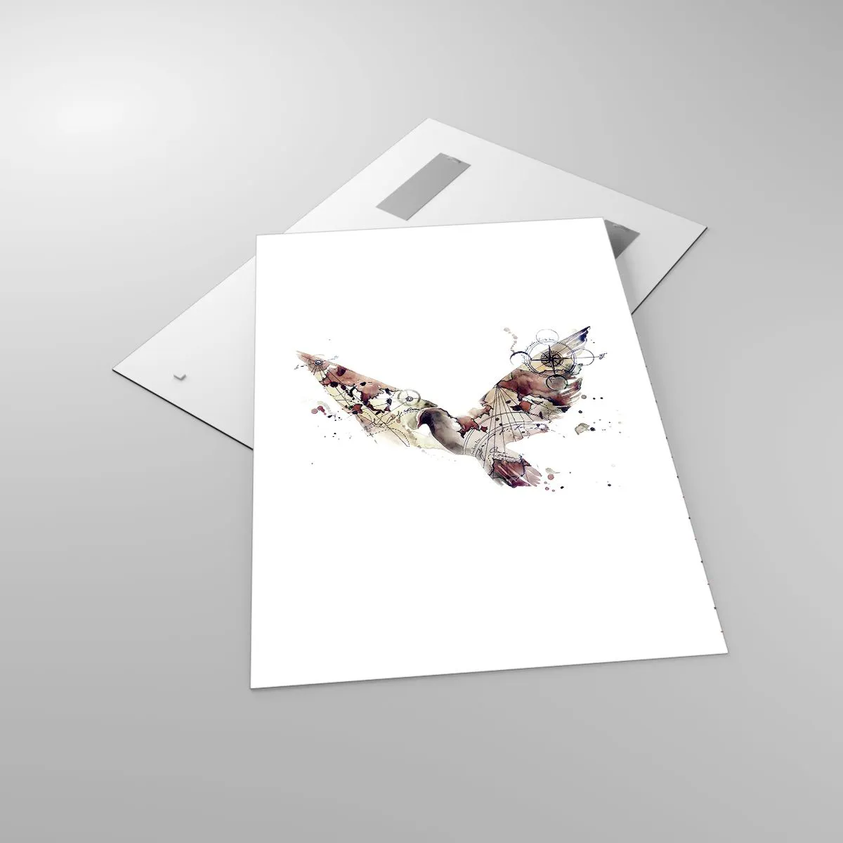 Tablou pe sticlă - Vagabondul cu capul în nori - 70x100 cm