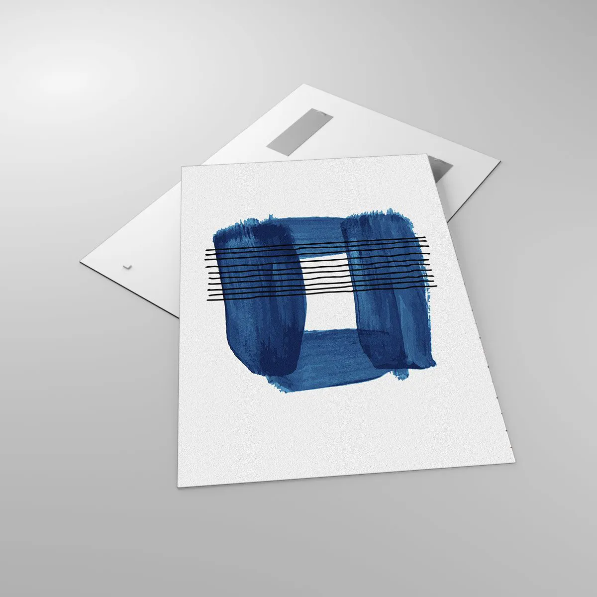 Üveg kép - Kékes-fekete - 70x100 cm