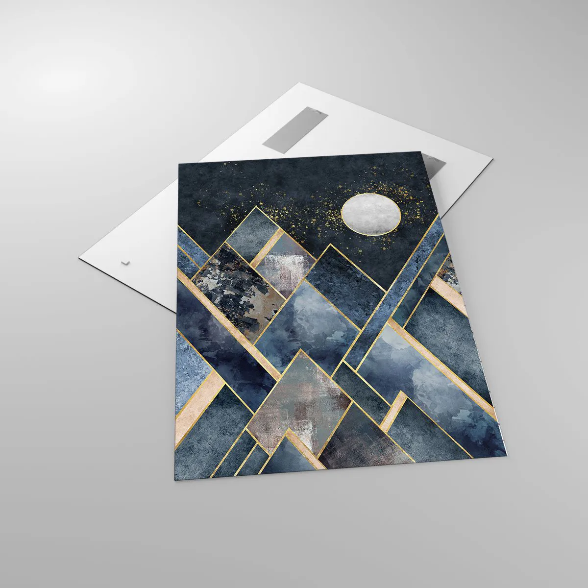 Tablou pe sticlă - Peisaj geometric - 70x100 cm