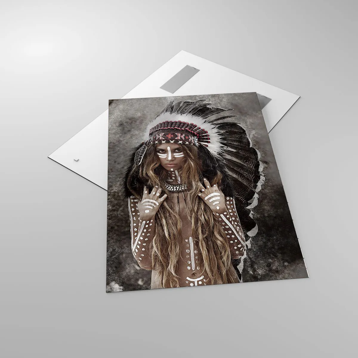 Impression sur verre - Image sur verre - Secret de la force de la tribu - 70x100 cm