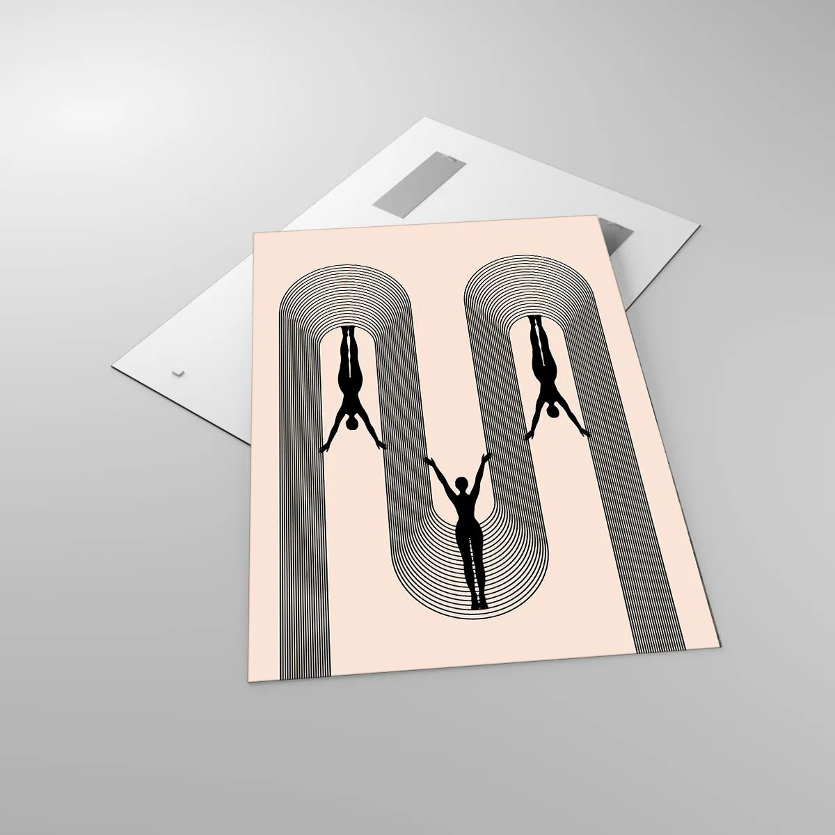 Glass picture - Upside Down - 70x100 cm