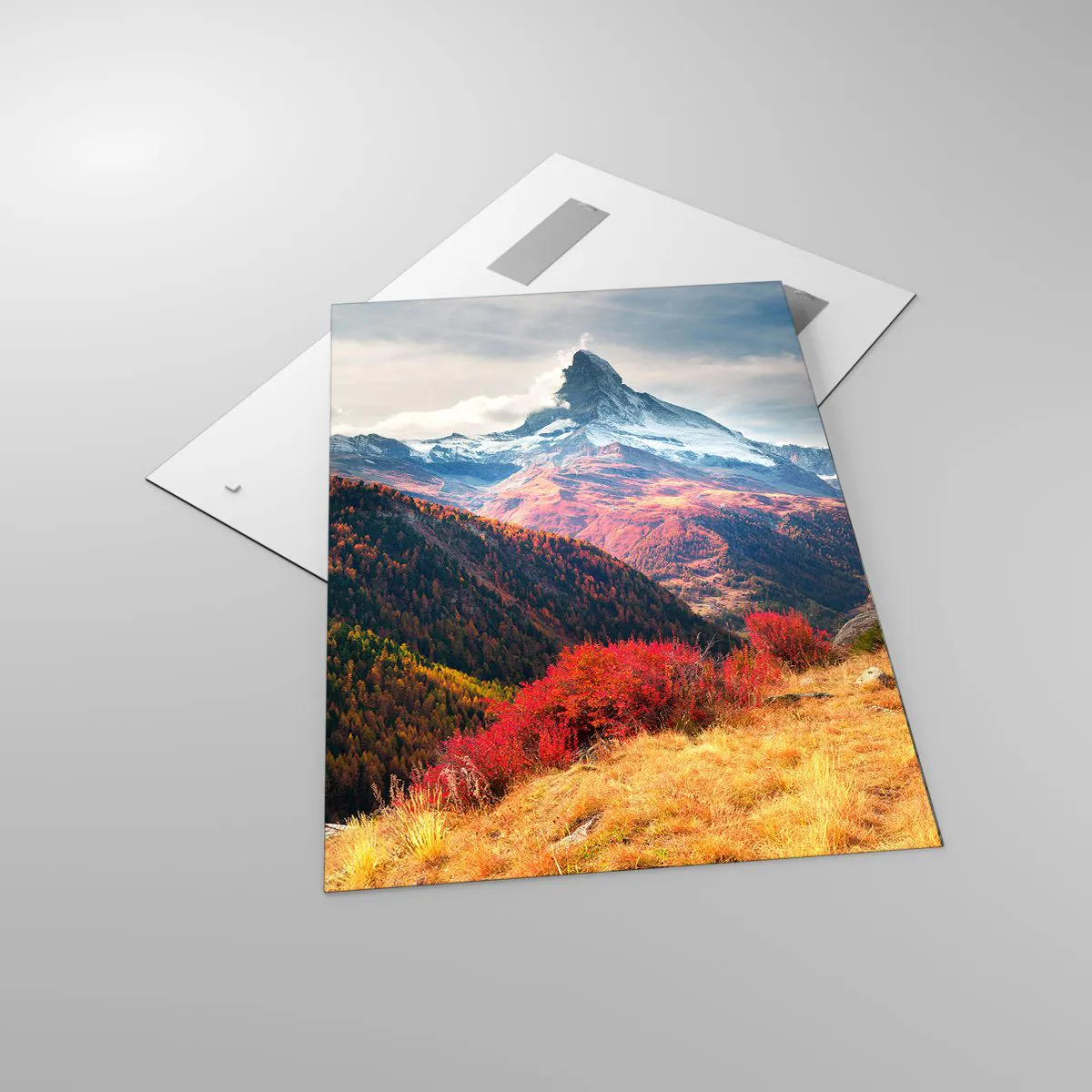 Tablou pe sticlă - Toamnă alpină - 70x100 cm