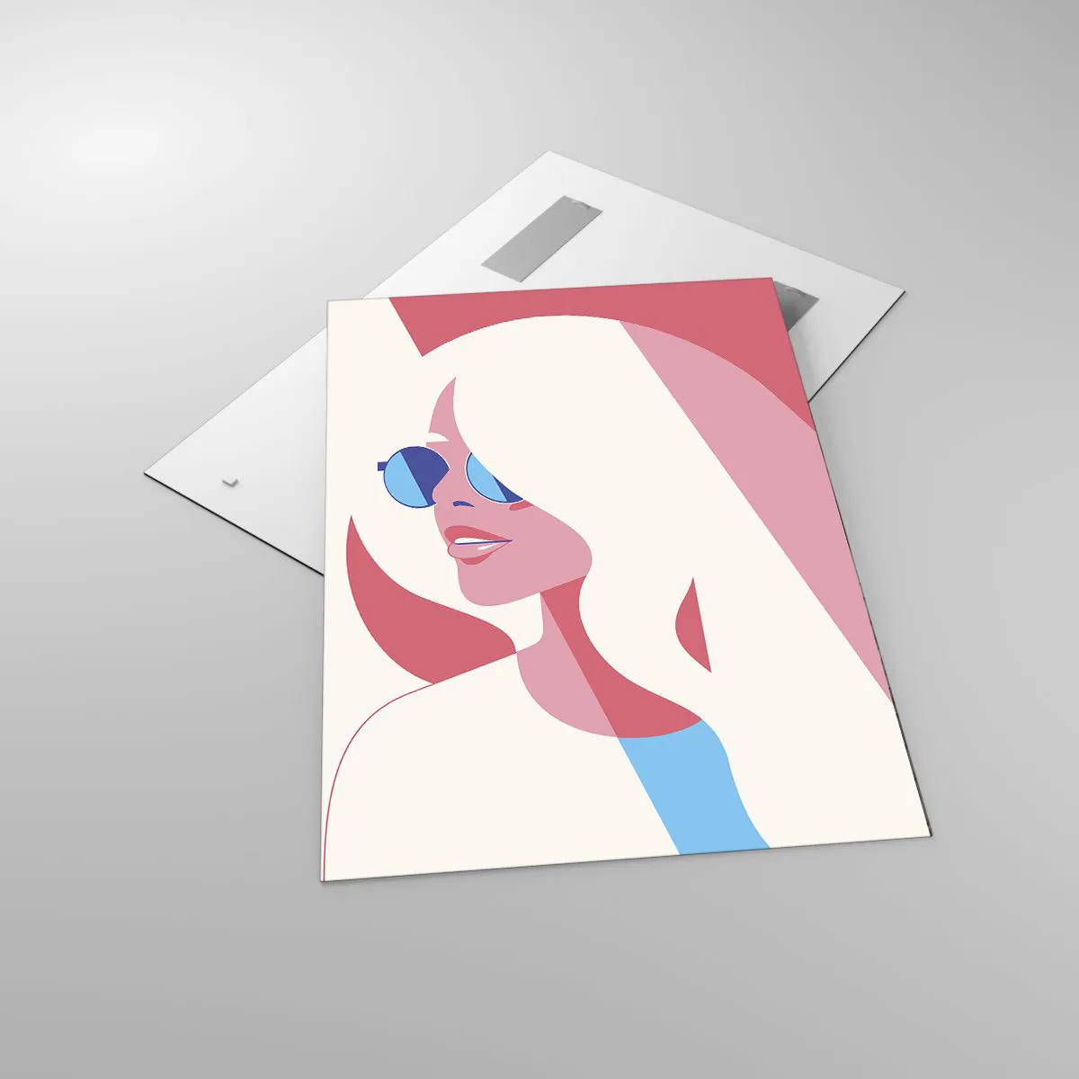 Glass picture - She Was a Blonde Girl… - 70x100 cm