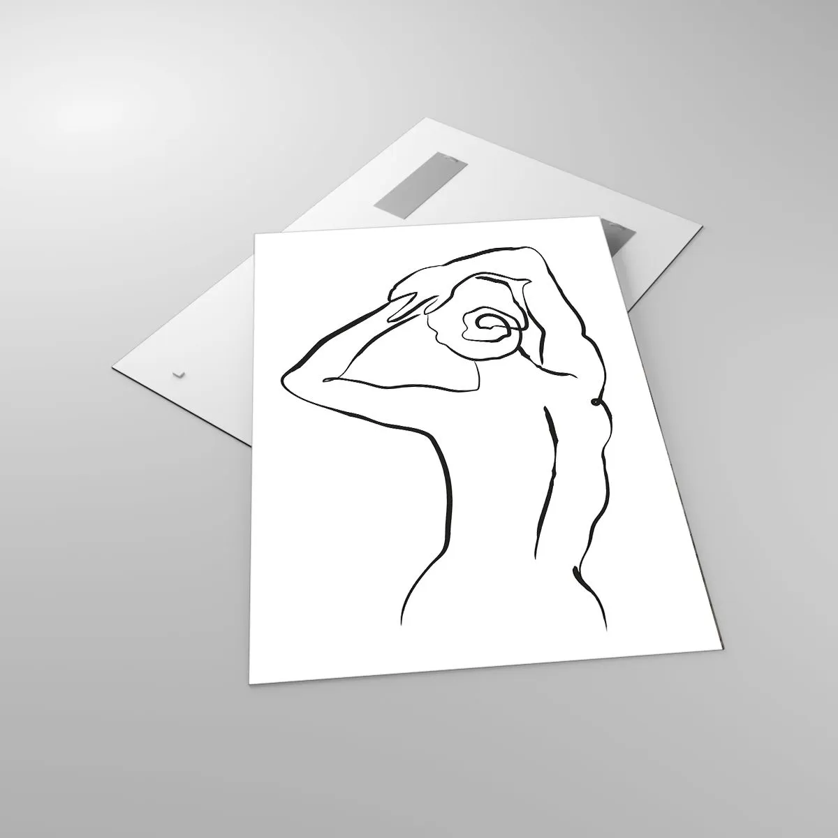 Billede på glas - Handling om morgenen - 70x100 cm