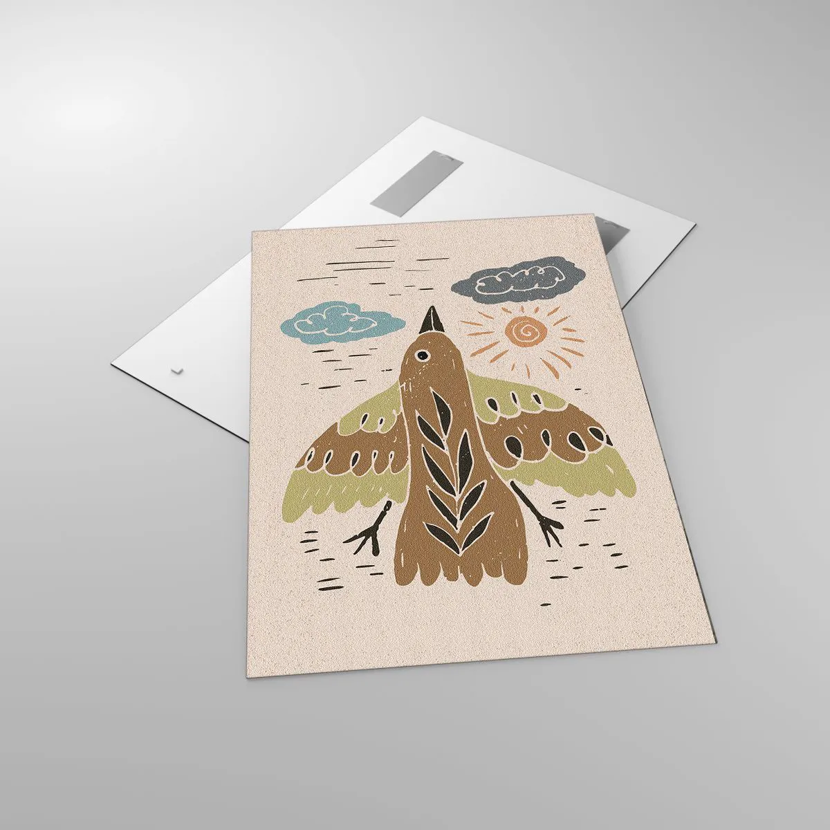 Quadro em vidro - Bom vôo - 70x100 cm