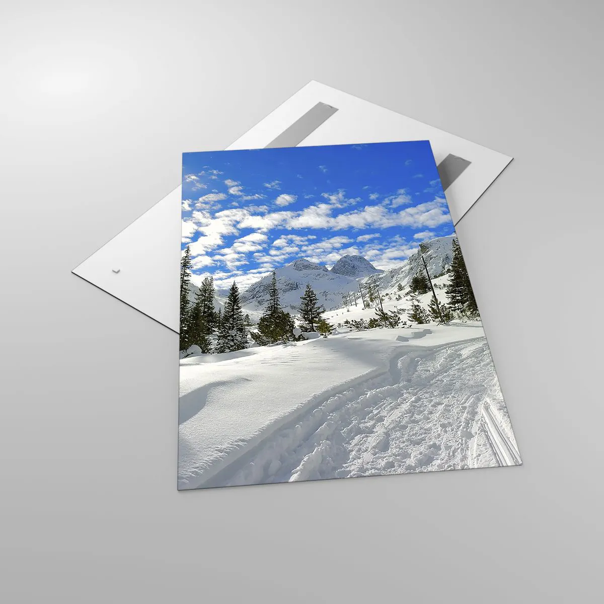 Üveg kép - A hóban és a napon - 80x120 cm