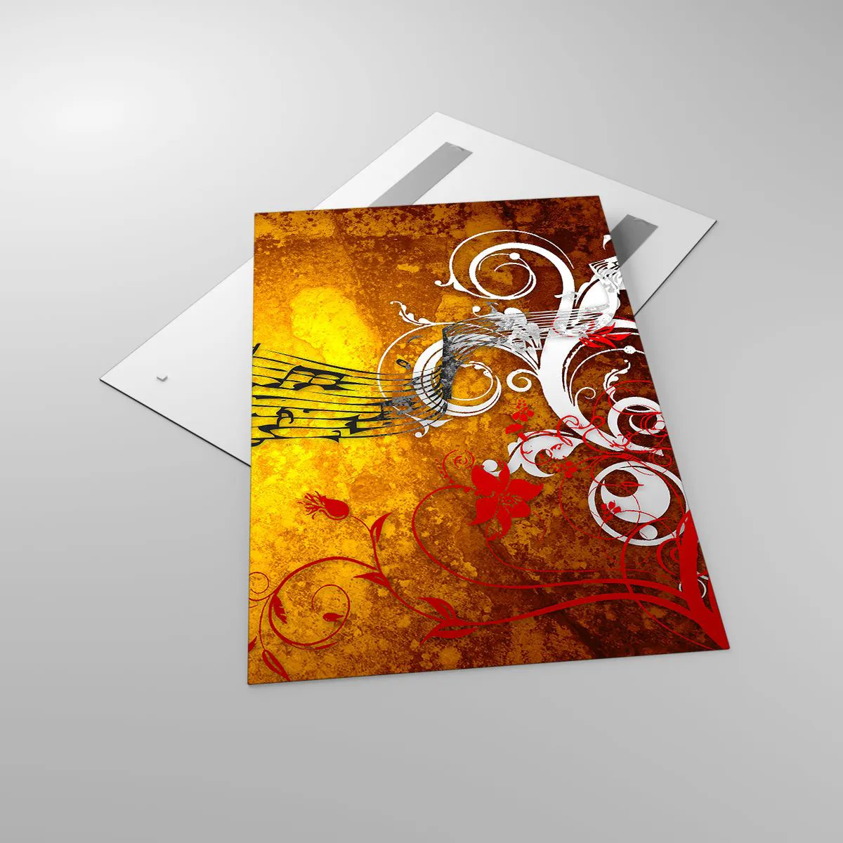 Obraz na skle - Nech znie hudba - 80x120 cm