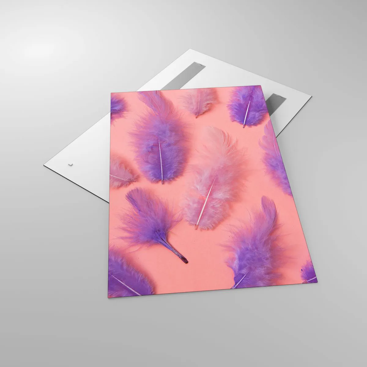 Obraz na skle - Liliový pták touhy - 80x120 cm