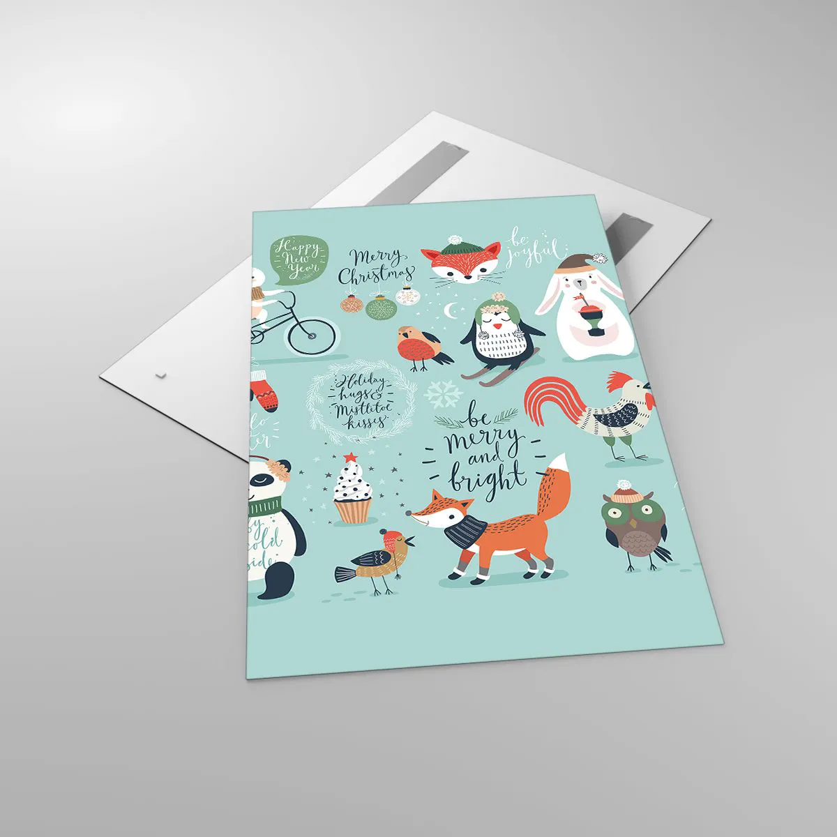 Glass picture - Let Christmas Last Forever! - 80x120 cm