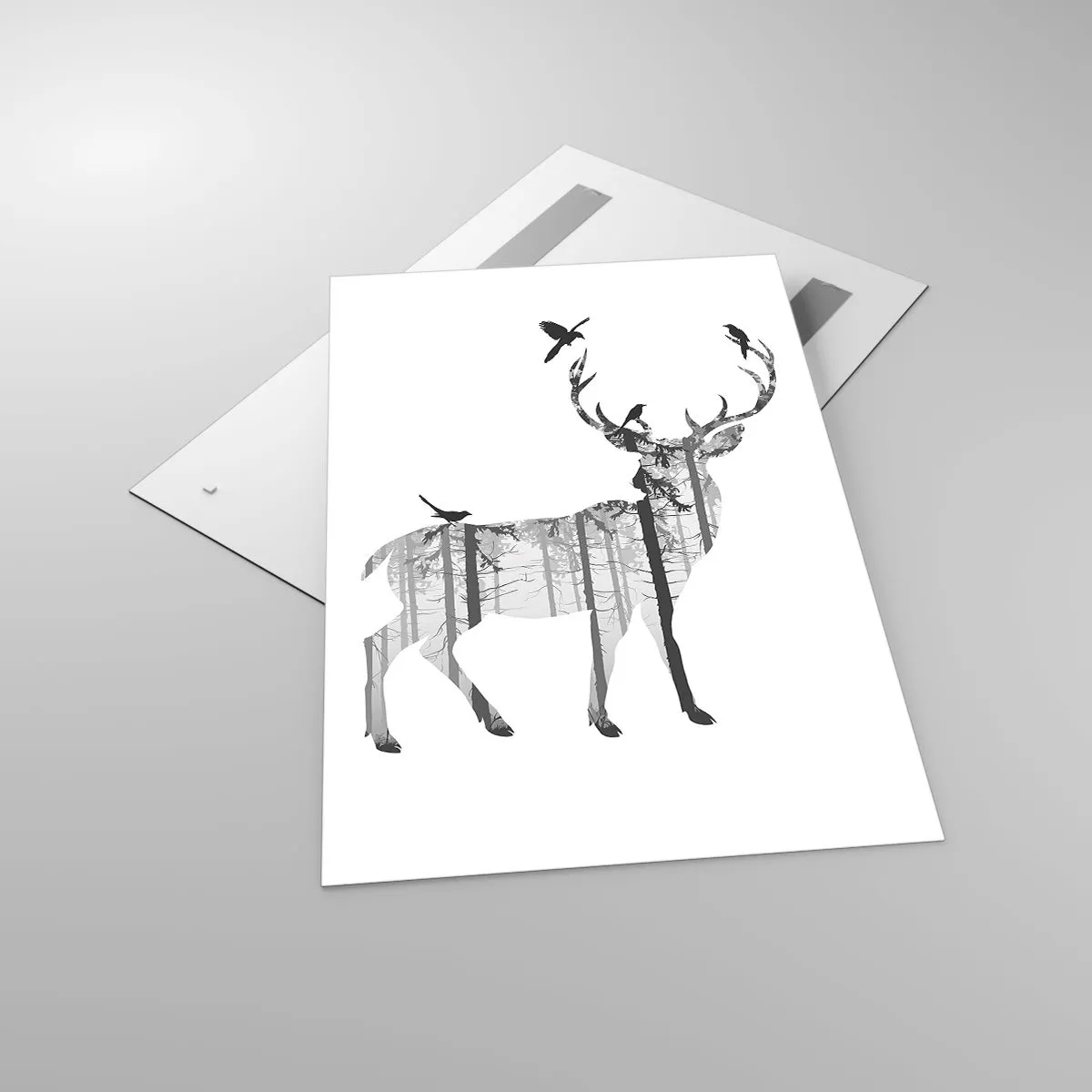 Billede på glas - Skovens gode ånd - 80x120 cm