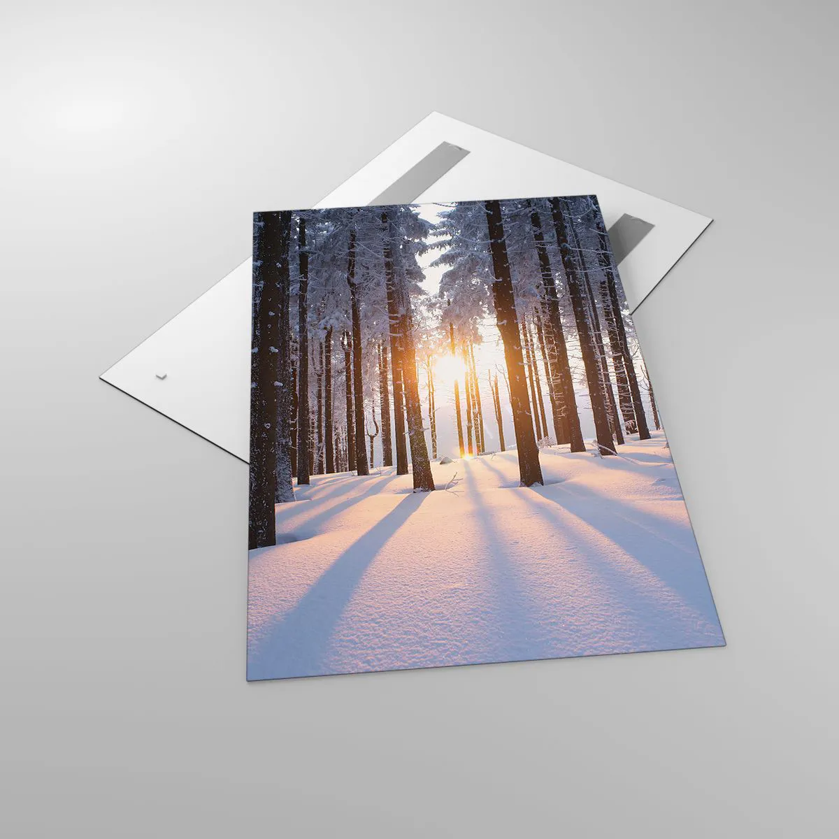 Tablou pe sticlă - În mod clar în alb și negru - 80x120 cm