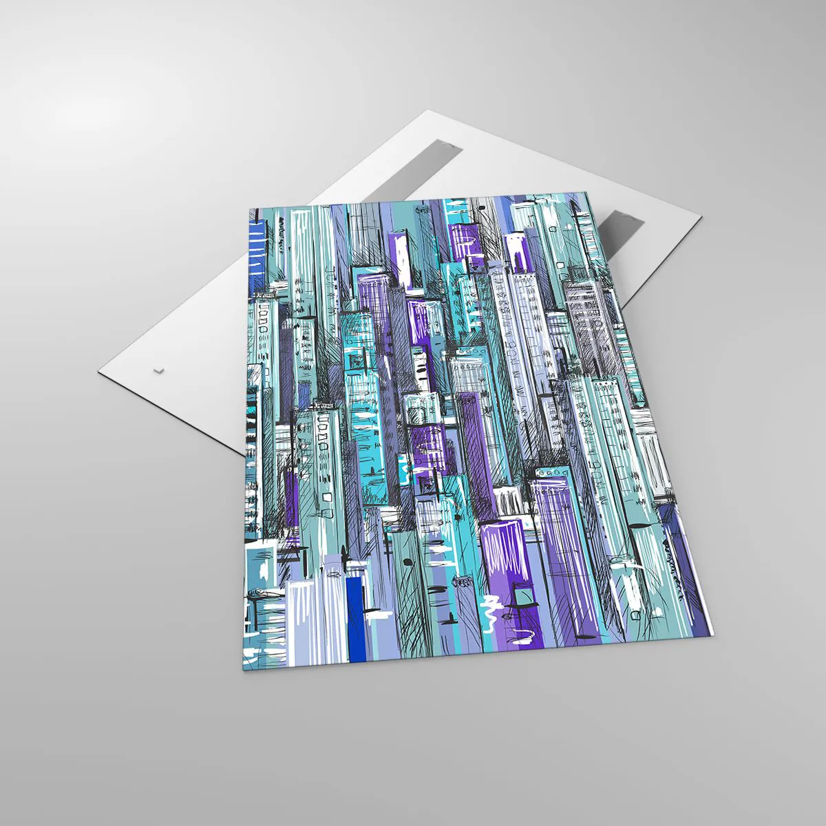 Glass picture - Blue as the Sky - 80x120 cm