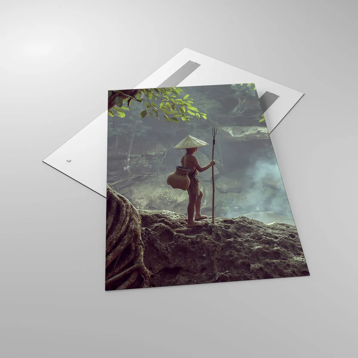 Obraz na skle - Spřátelený s přírodou - 80x120 cm