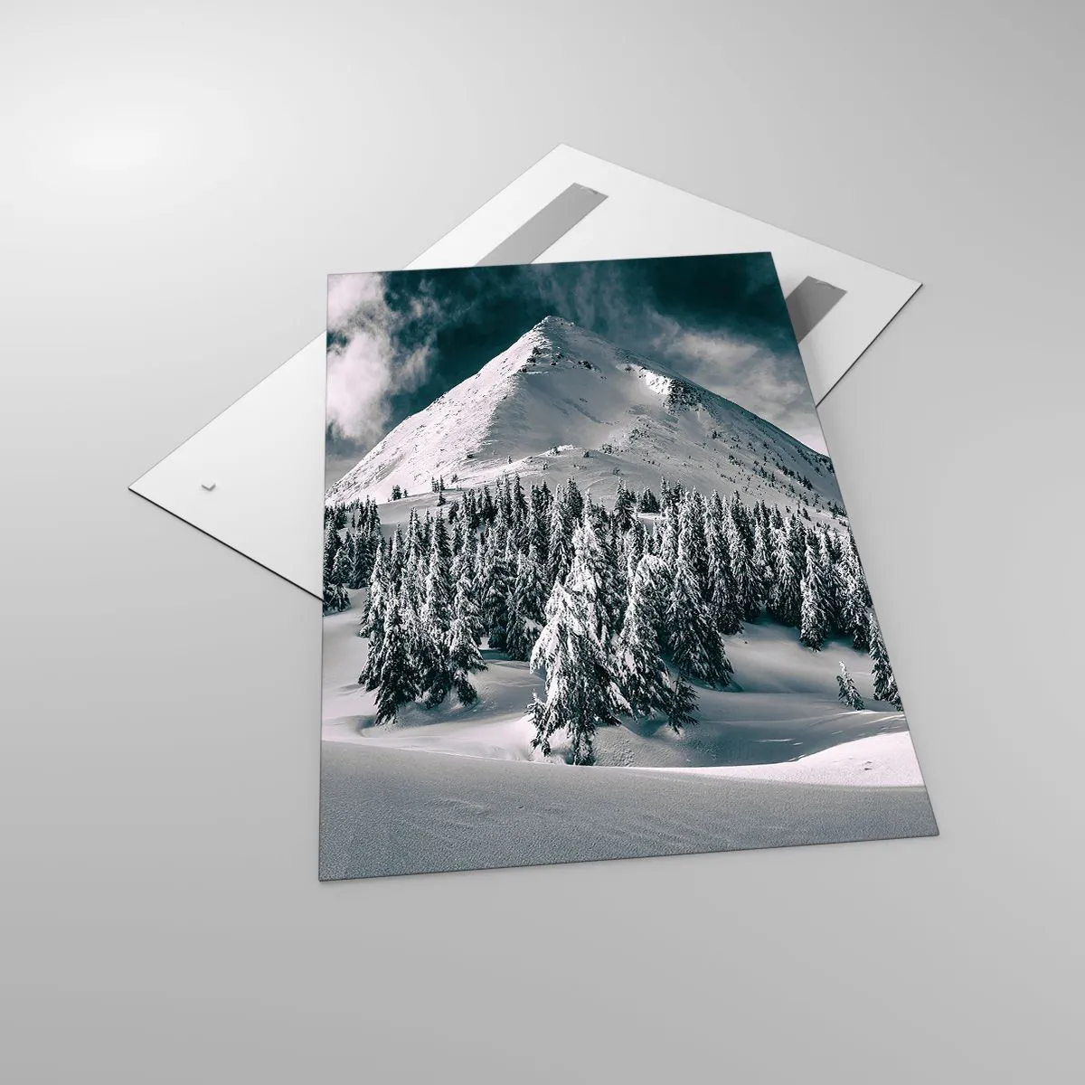 Tablou pe sticlă - Țara zăpezii și a gheții - 80x120 cm