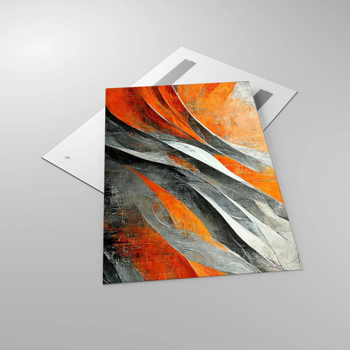 Glastavla - Bild på glas - Värme och kyla - 80x120 cm