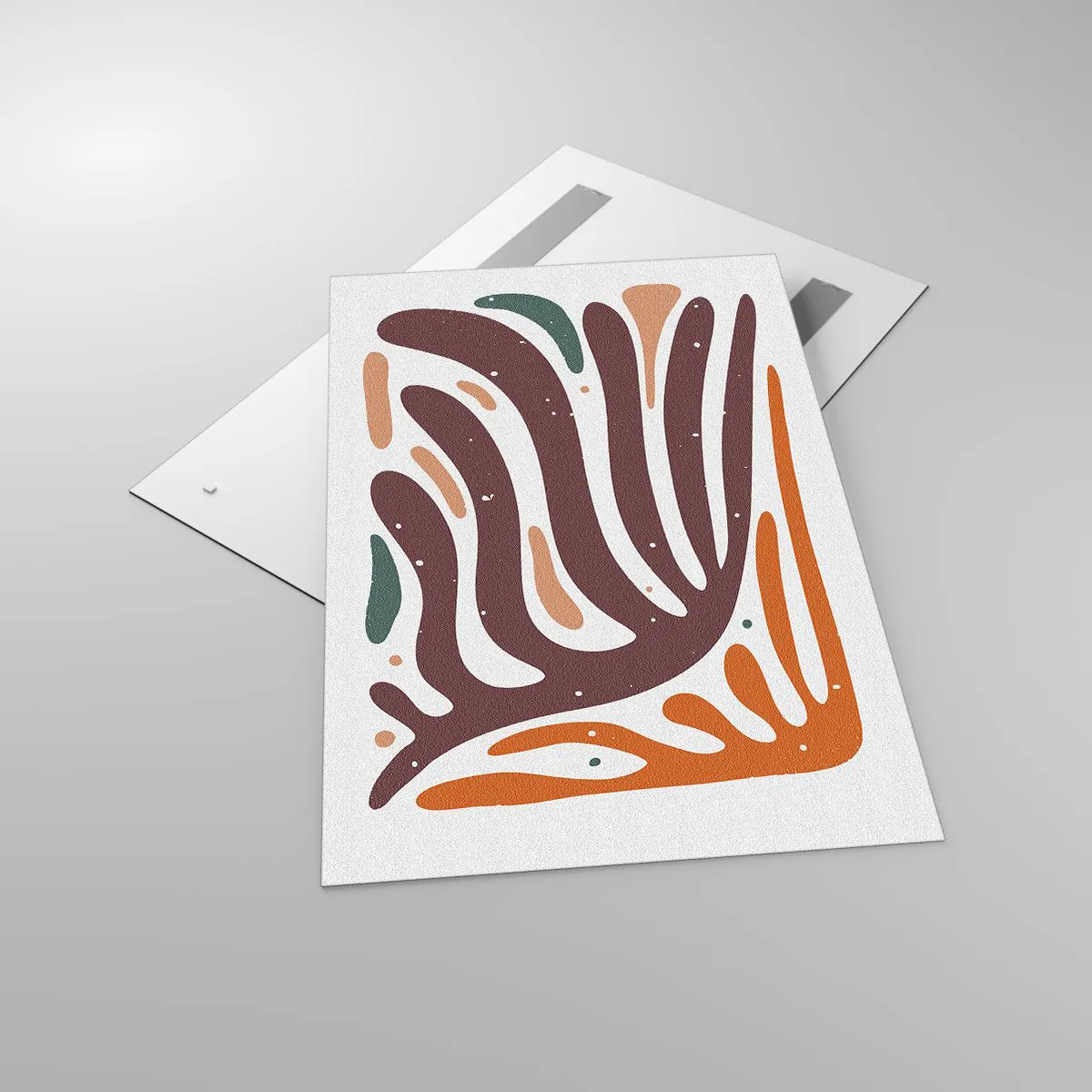 Üveg kép - Sugárzó organikus kompozíció - 80x120 cm