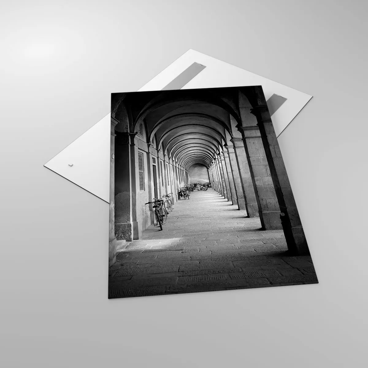 Impression sur verre - Image sur verre - Sous les arcades - 80x120 cm