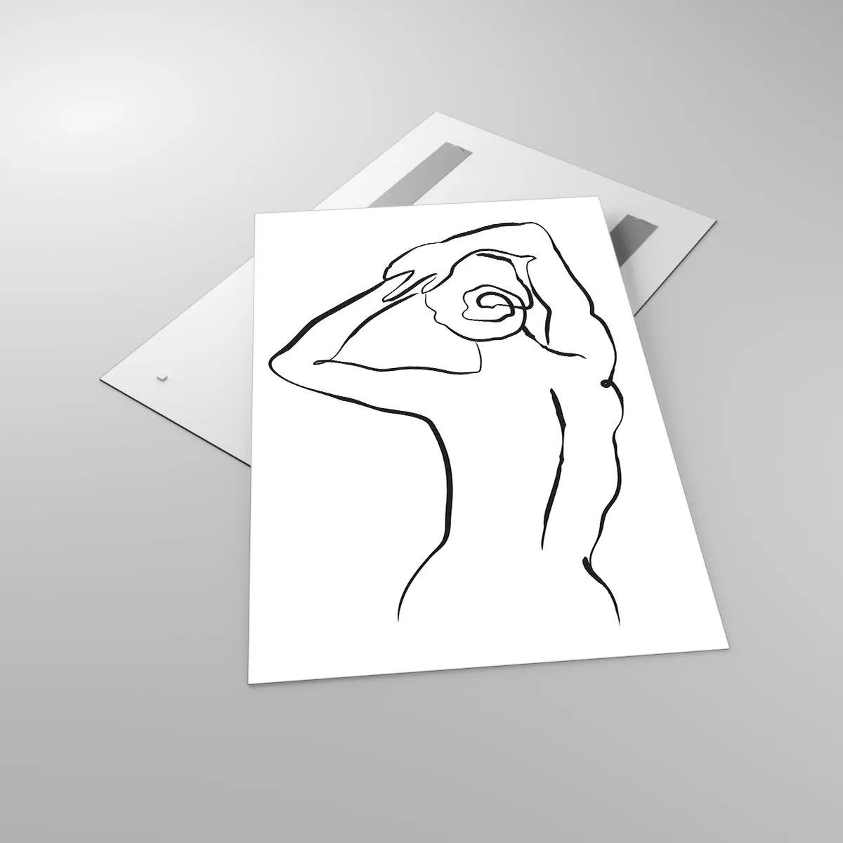 Glass picture - Nude in the Morning - 80x120 cm