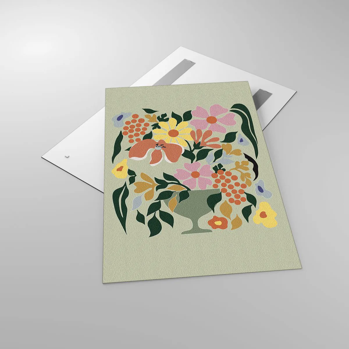 Impression sur verre - Image sur verre - Un bouquet plein de vie - 80x120 cm